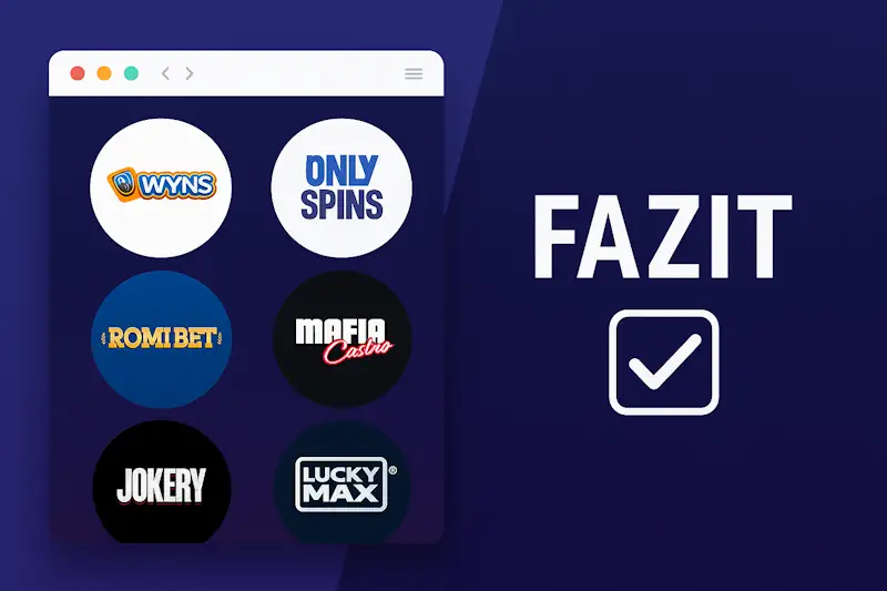 Fazit: Ist ein Casino ohne OASIS das Richtige für Sie?